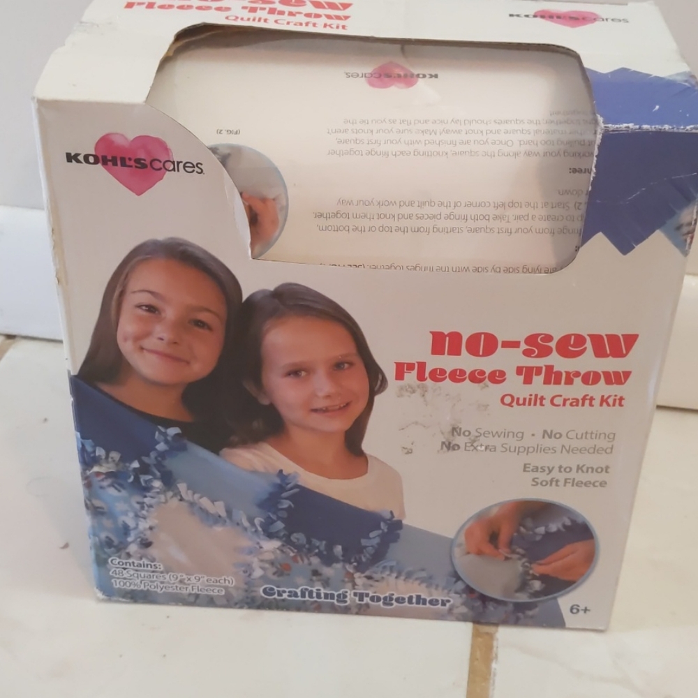 No sew fleece throw